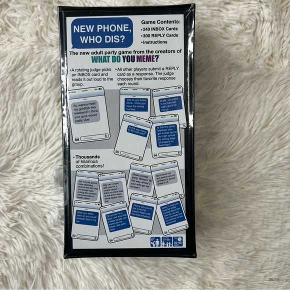 New Phone, Who Dis? Adult Party Game by What Do You Meme® brand new sealed box - Picture 4 of 9